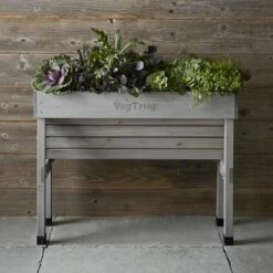 Vegtrug Verhoogde Kweektafel Grijs - 100 × 80 × 80 Cm -Tuin Outfitters Winkel vegtrug grijs 1 m 1517220431 1 600